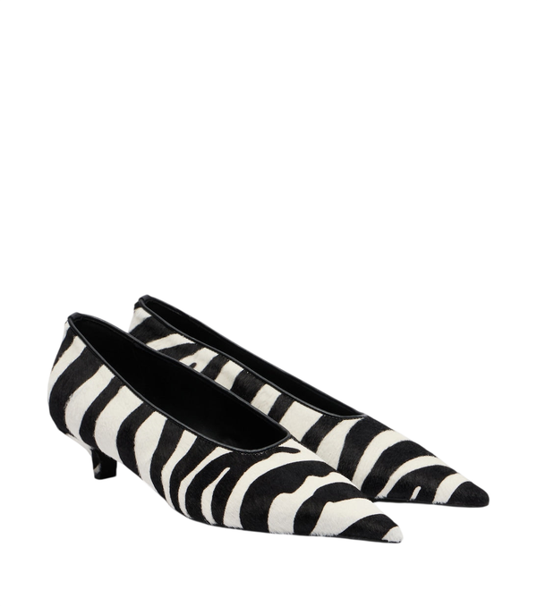 Toteme Zebra-print calf hair pumps
