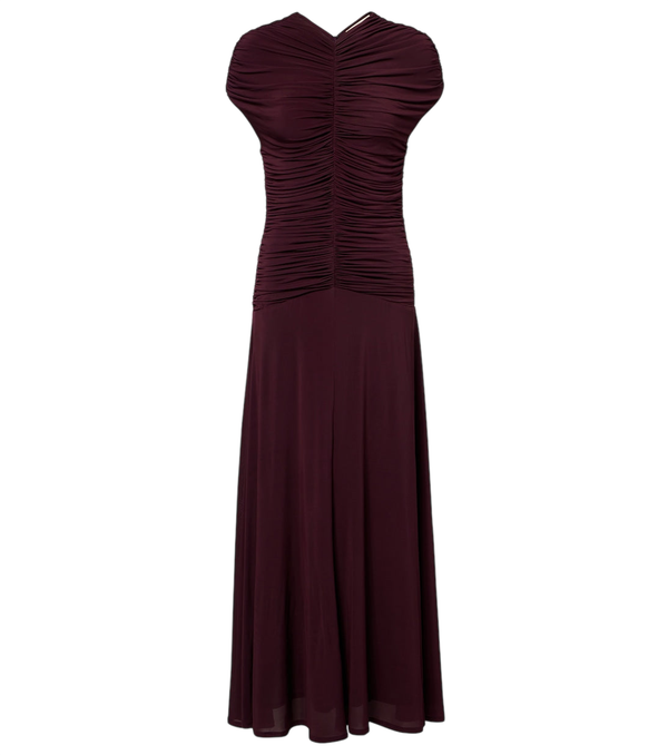 Tove Avita ruched jersey maxi dress