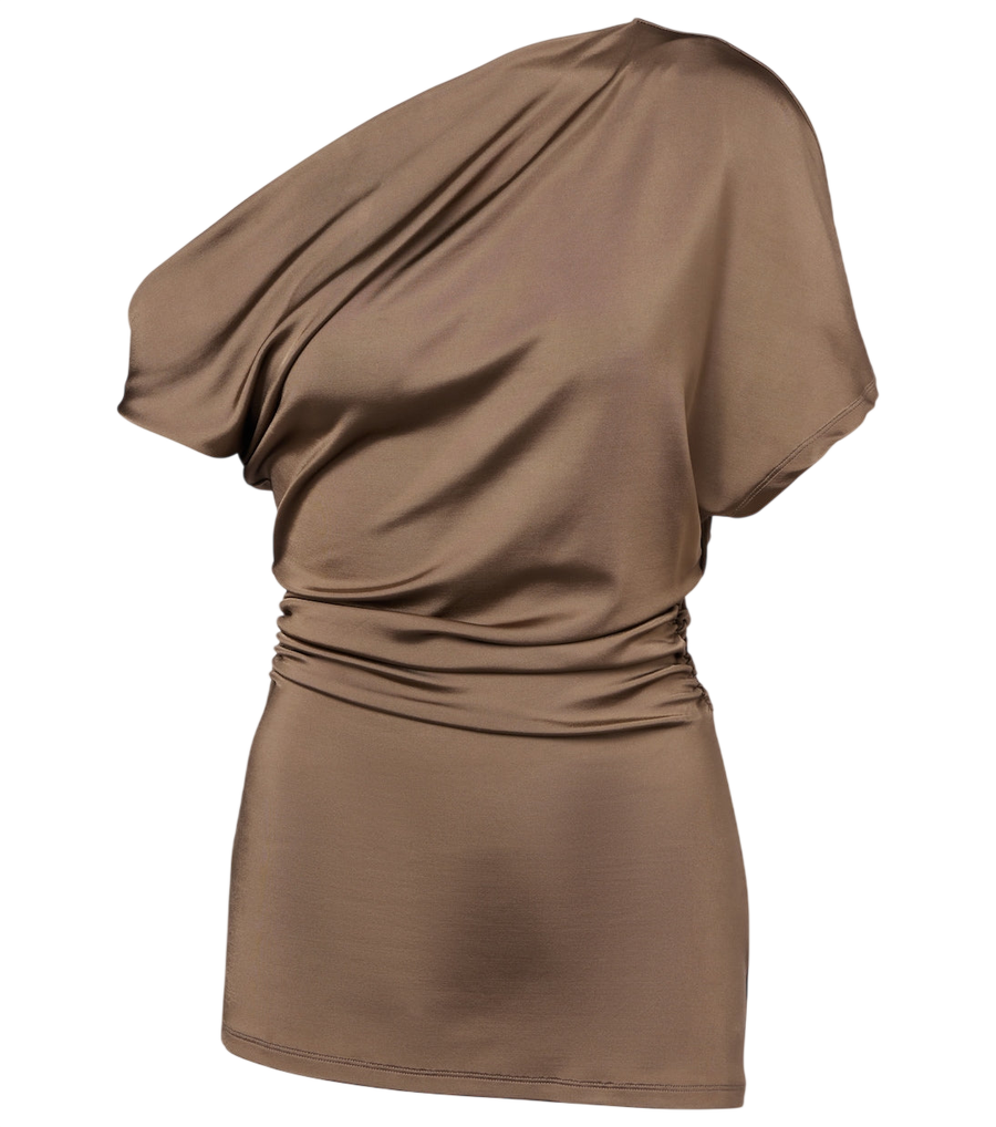 Tove Edel ruched draped jersey top