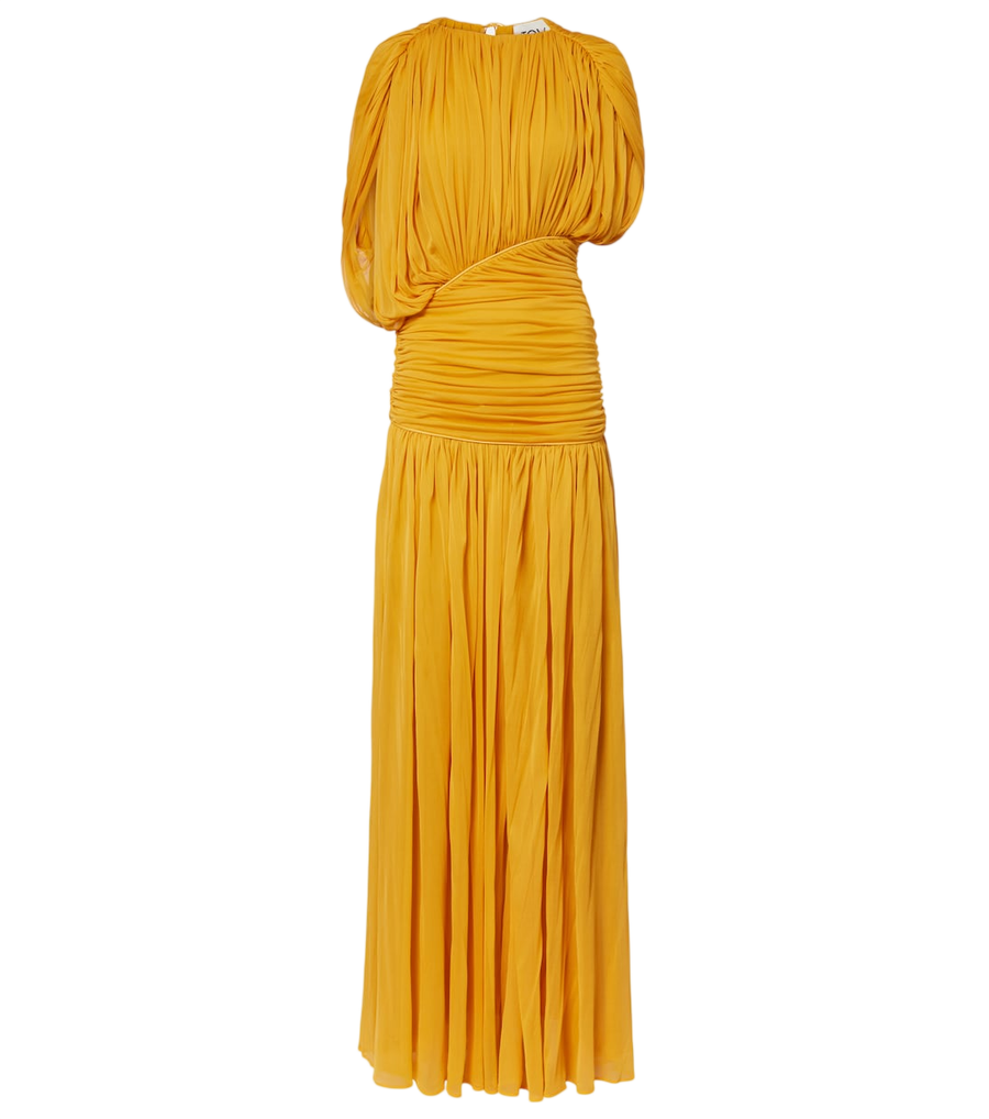 Robe longue drapée en jersey Tove Gai