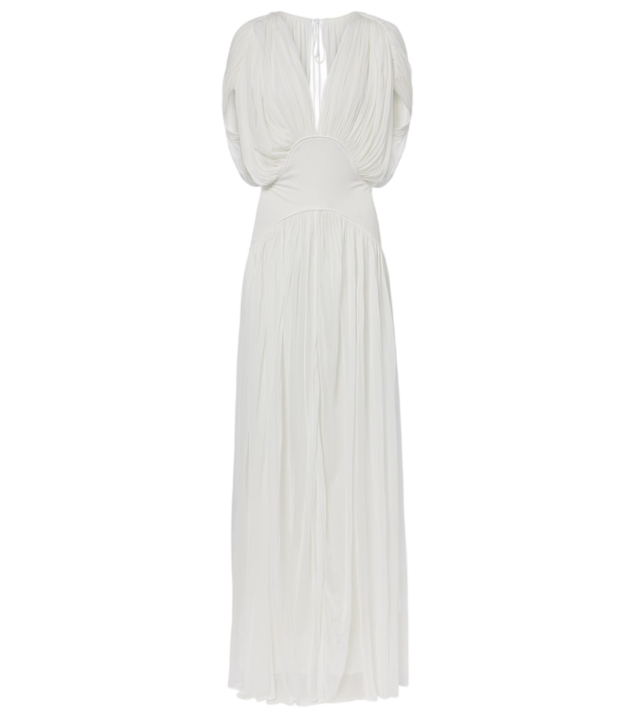 Robe longue drapée en jersey Tove Lyla