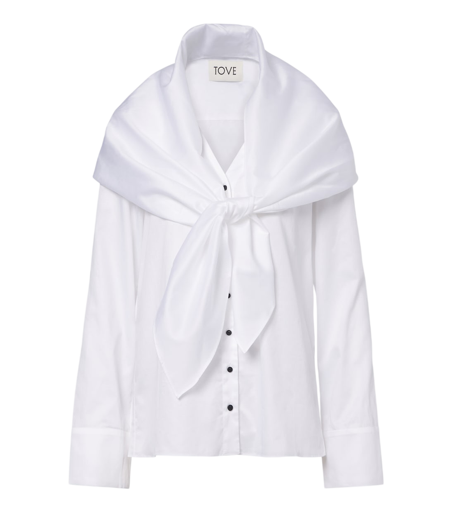Camisa de popelina de algodón Tove Nia