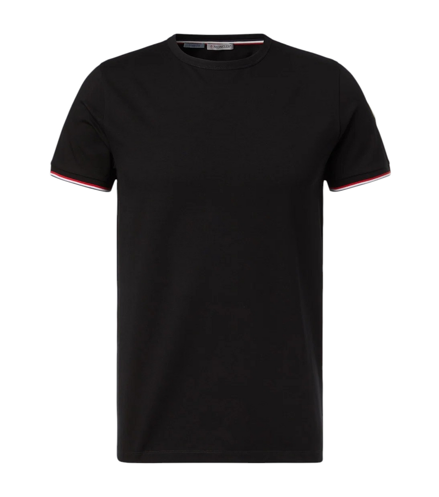 Tricolor cotton-blend jersey T-shirt