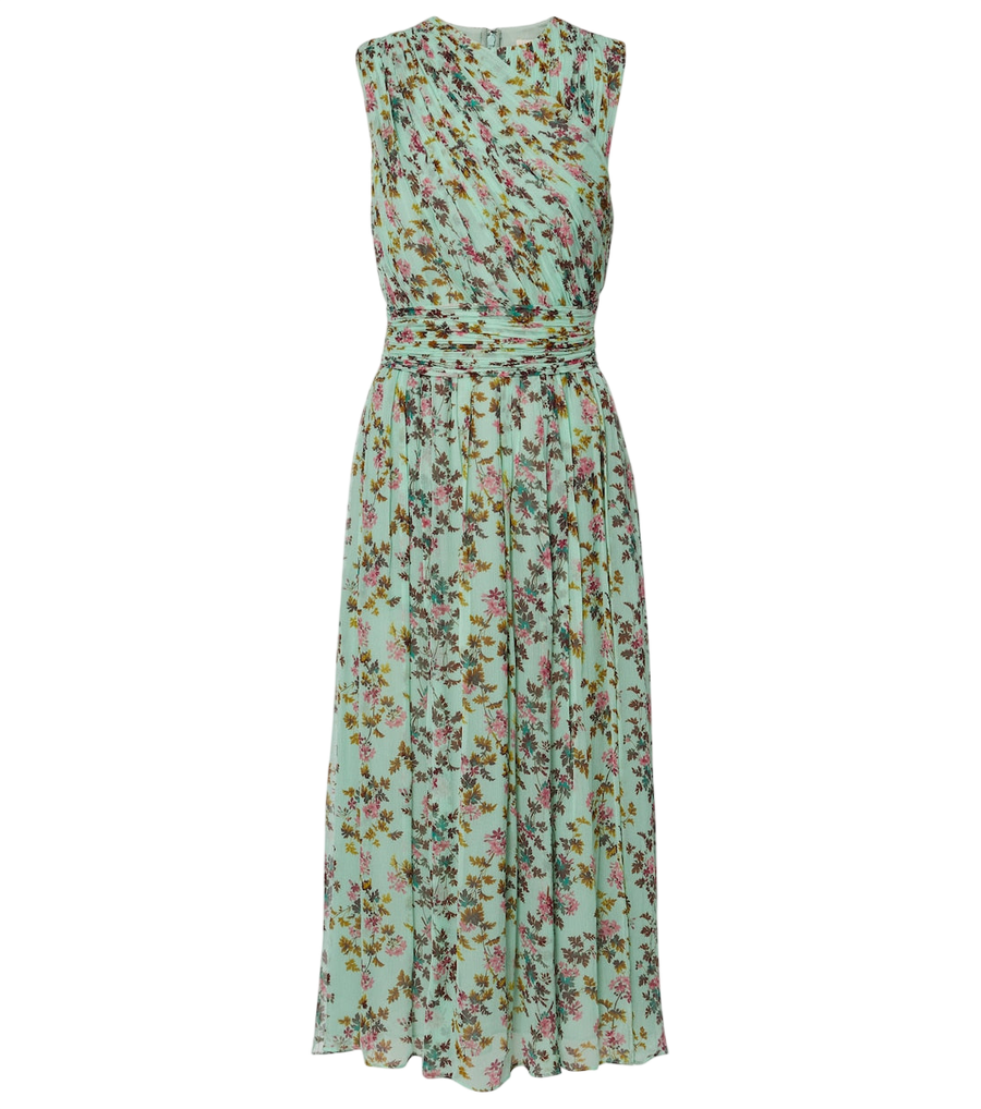 Ulla Johnson Celestina floral silk chiffon midi dress