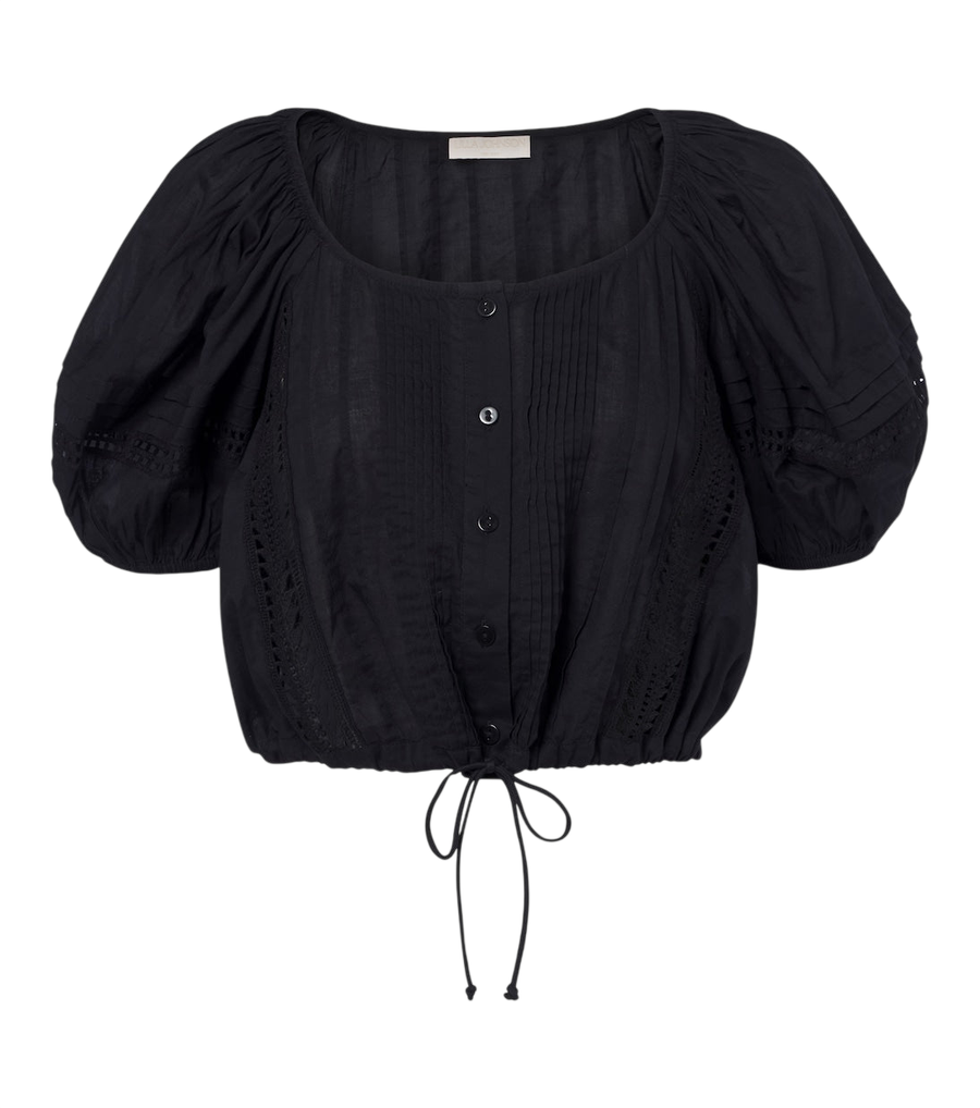 Ulla Johnson Clara embroidered cotton crop top