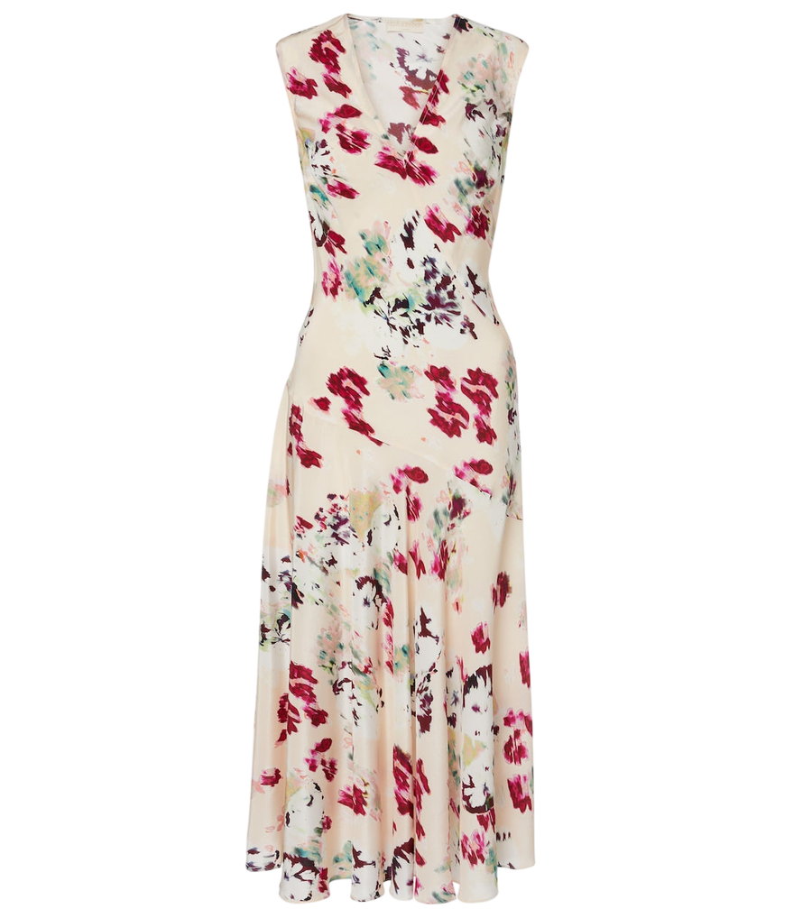 Robe midi en soie à fleurs Elowen de Ulla Johnson