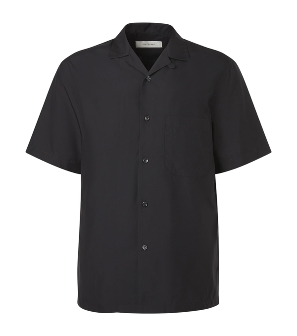 Umit Benan Havana silk bowling shirt