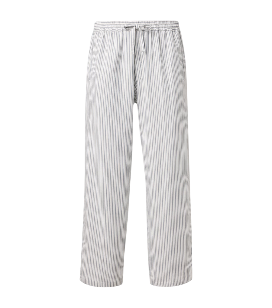 Umit Benan Julian striped cotton wide-leg pants