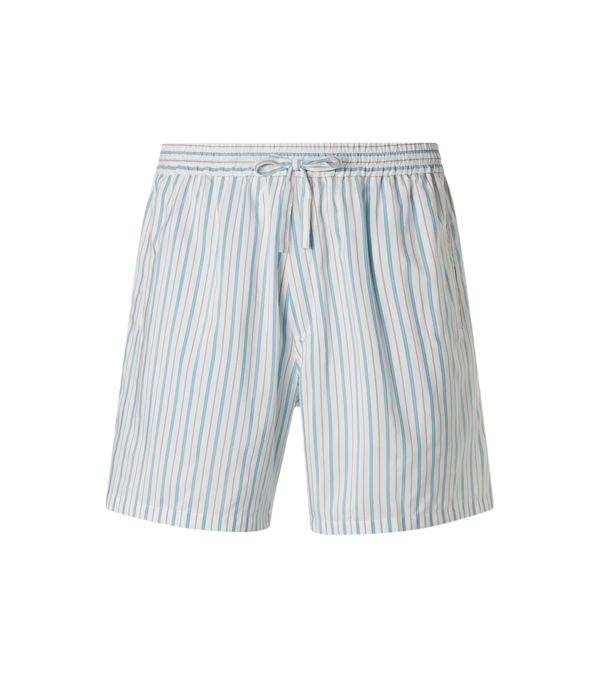 Umit Benan Pantaloncini Julian a righe in seta e cotone