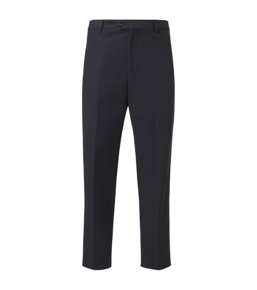 Umit Benan Matt cotton-blend straight pants