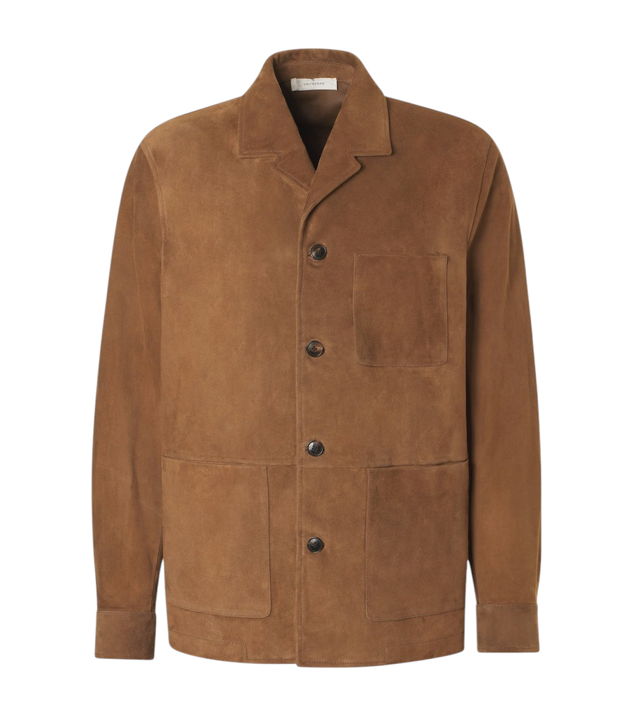 Umit Benan Santiago suede overshirt
