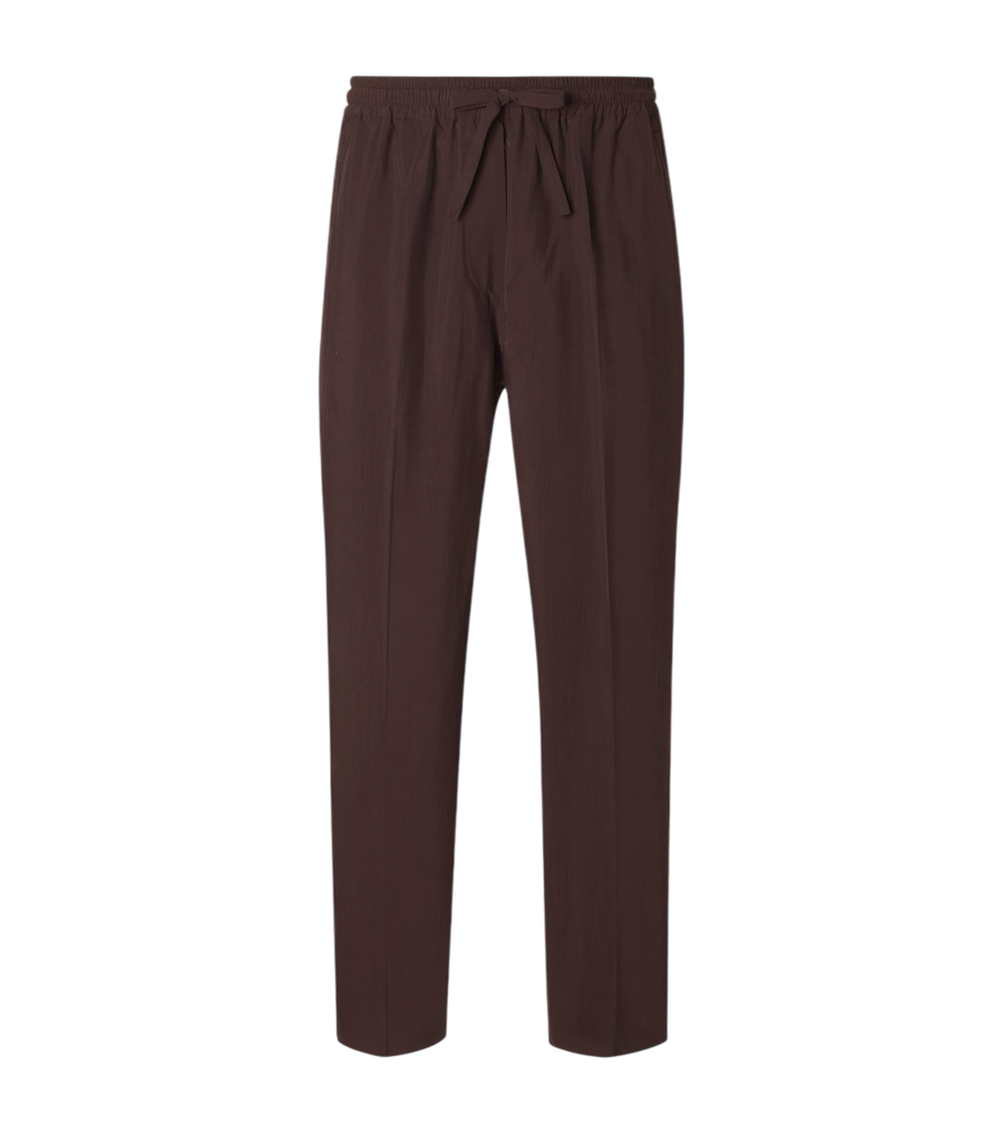 Umit Benan Selly silk-blend straight pants