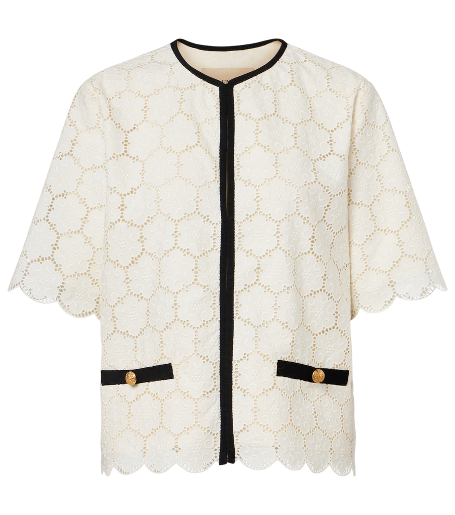 Valentino Embroidered cotton jacket