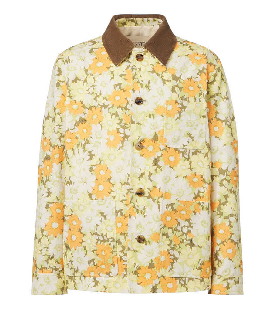 Valentino Floral cotton twill jacket