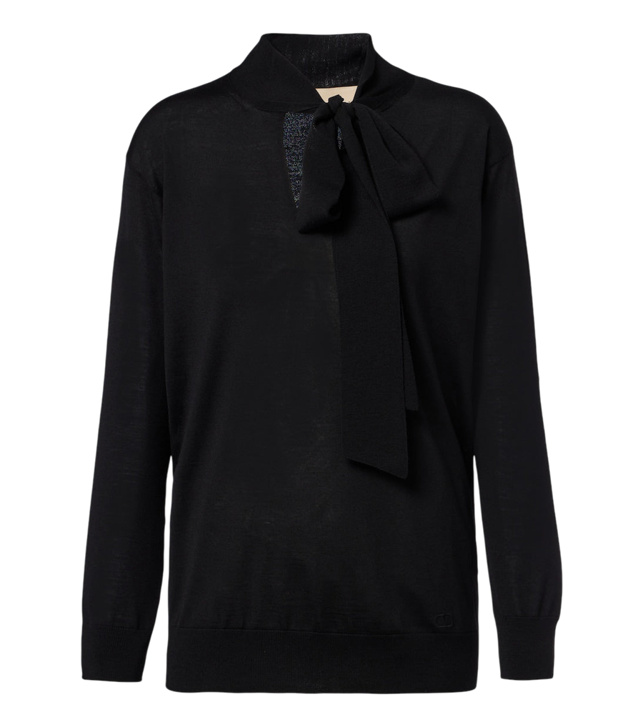 Valentino Garavani Bow-detail wool sweater
