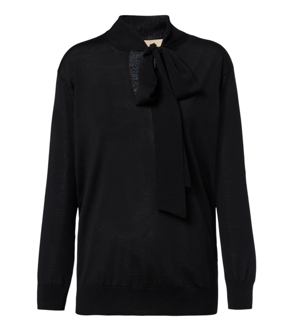 Valentino Garavani Bow-detail wool sweater