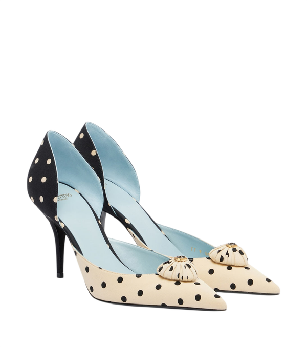 Valentino Garavani Décolleté a pois Royal Heart
