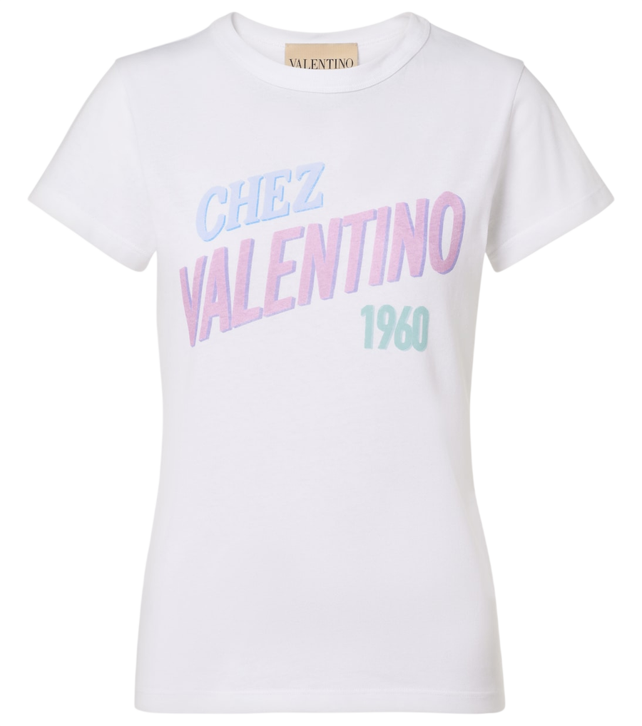 Valentino Garavani T-shirt de malha de algodão Chez Valentino Garavani