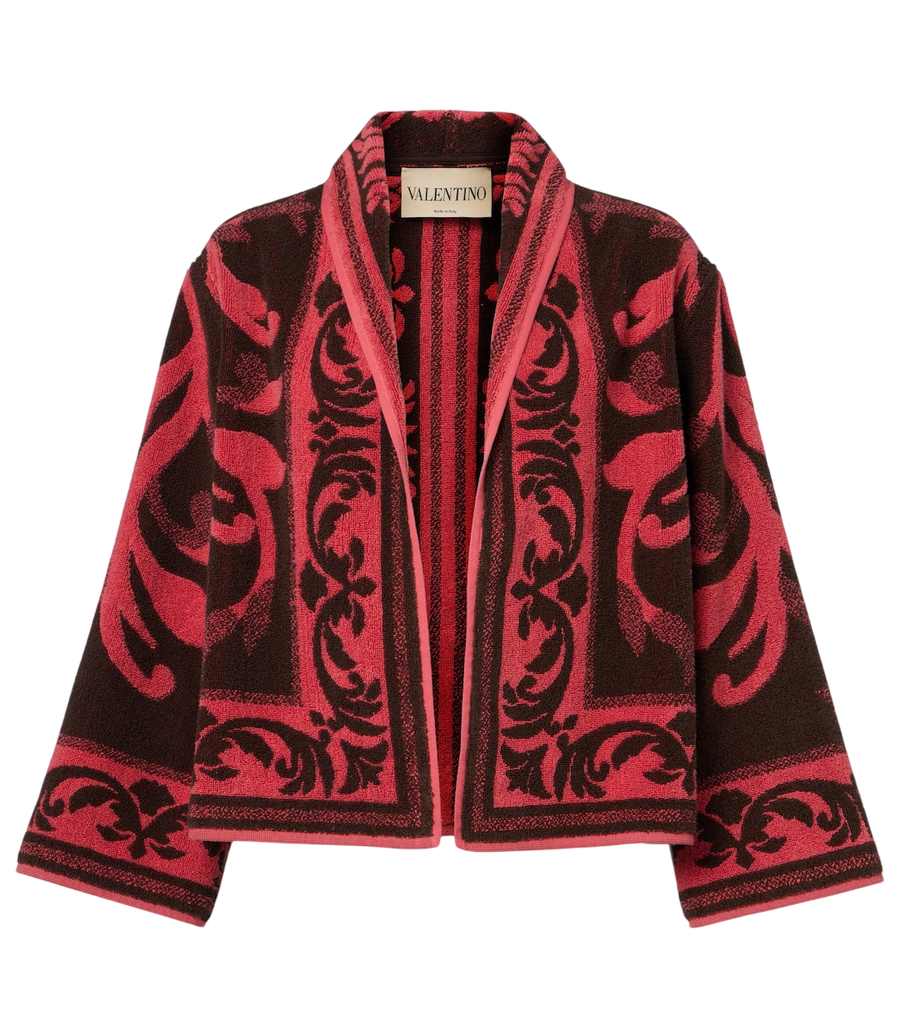 Valentino Garavani Cotton terry jacquard jacket