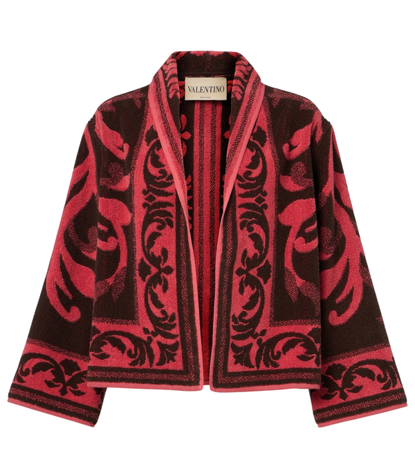 Valentino Garavani Cotton terry jacquard jacket
