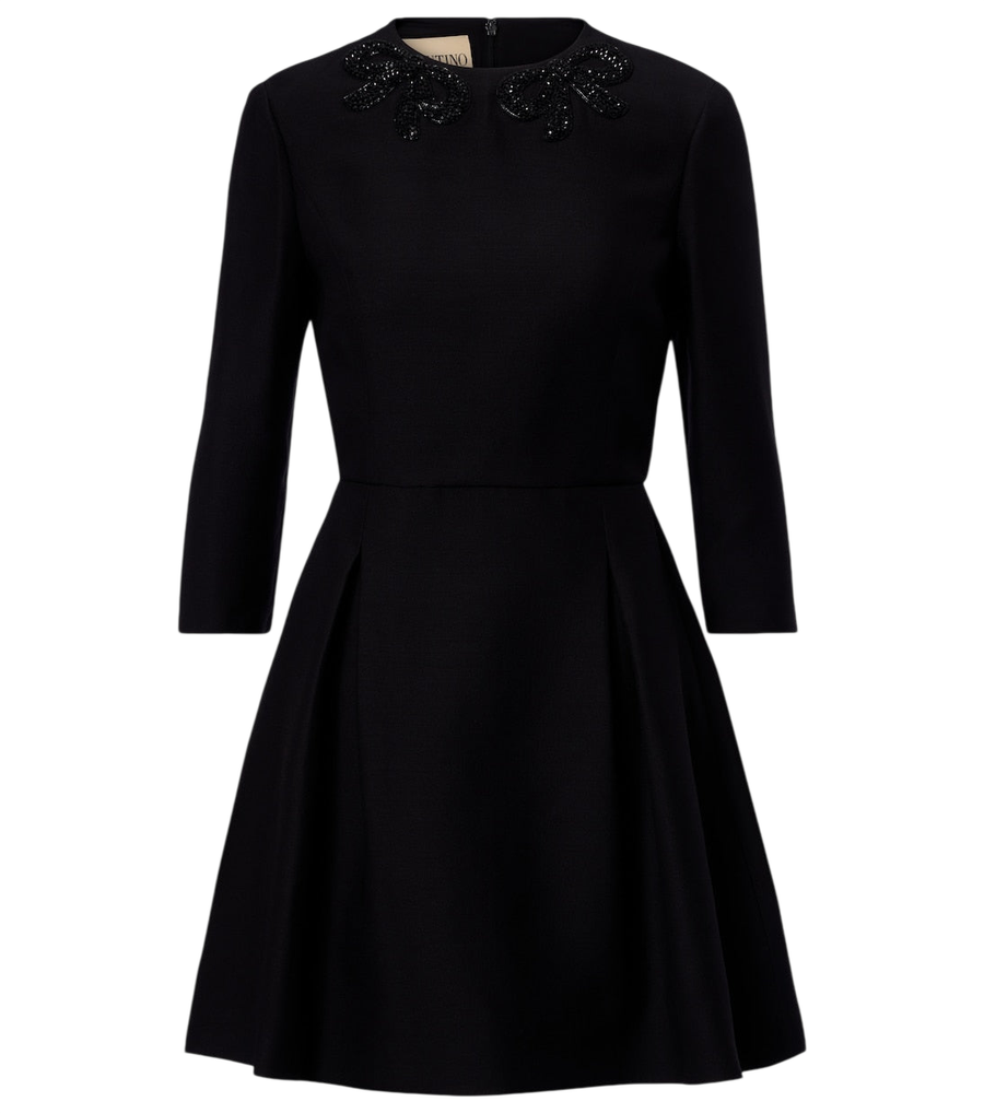Valentino Garavani Crepe Couture embellished minidress