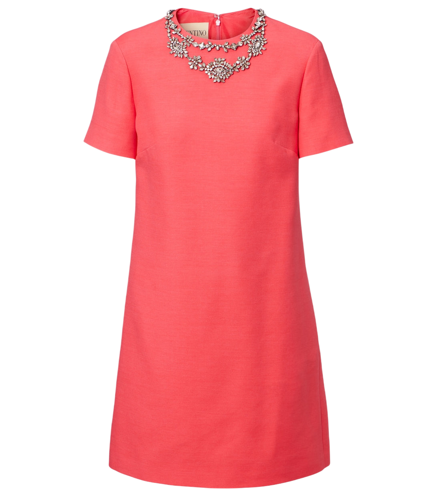 Valentino Garavani Crepe Couture embellished minidress