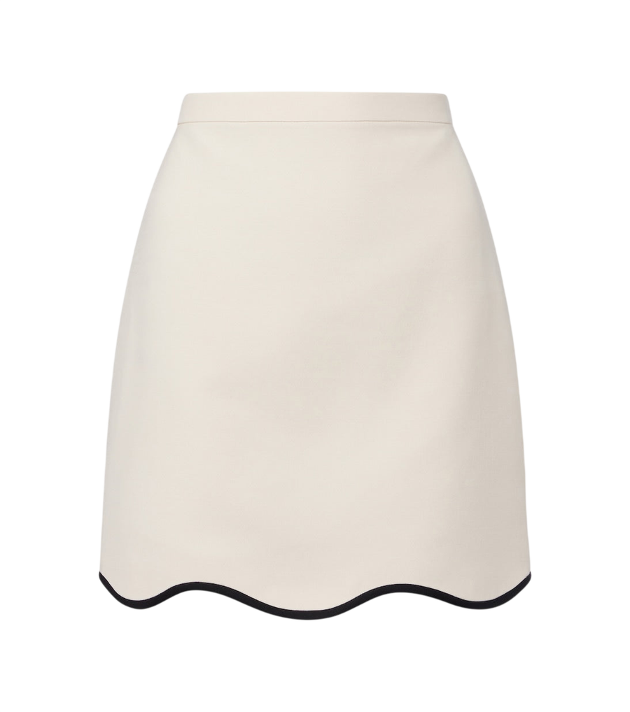 Valentino Garavani Crepe Couture scalloped miniskirt
