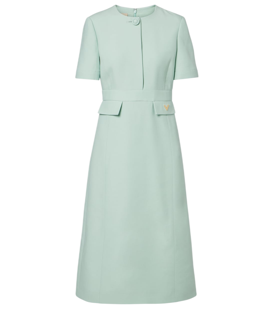 Robe midi Valentino Garavani en Crêpe Couture VGold