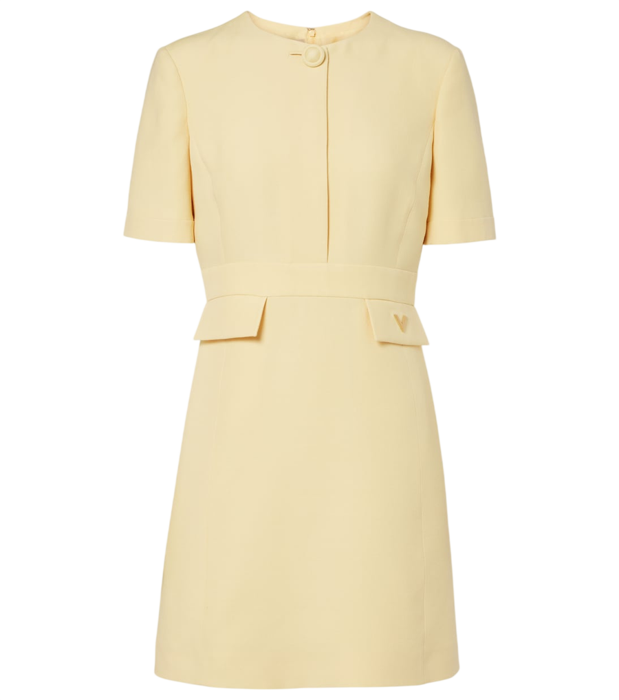 Valentino Garavani Crepe Couture VGold minidress