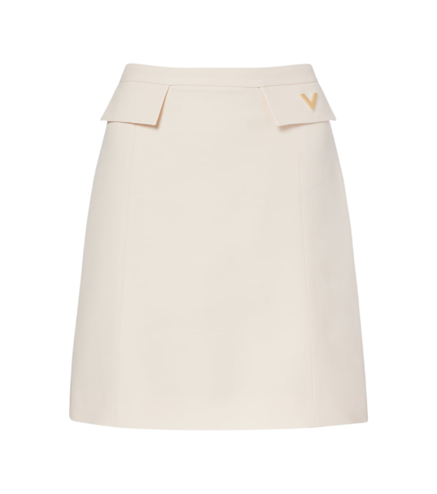 Valentino Garavani Crepe Couture VGold miniskirt