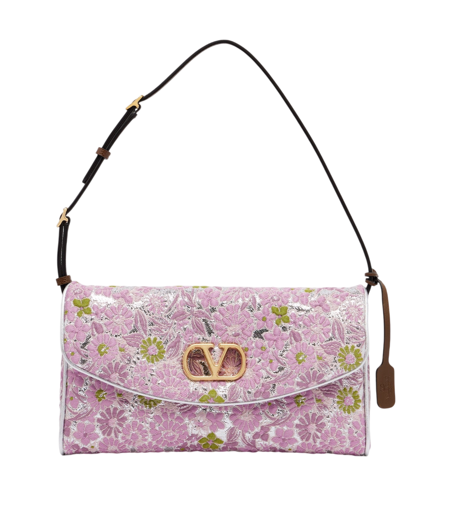Valentino Garavani DeVain Small floral jacquard shoulder bag