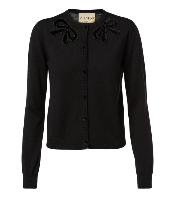 Valentino Garavani Embroidered virgin wool cardigan