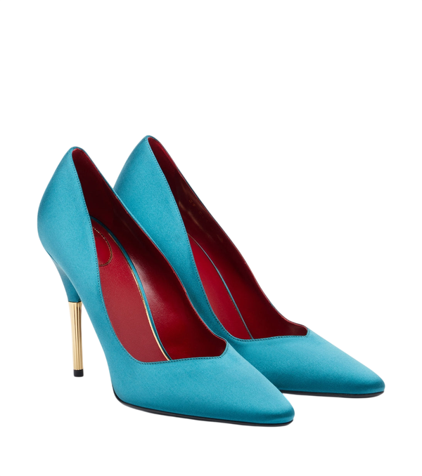 Zapatos de salón Enigme de satén de Valentino Garavani