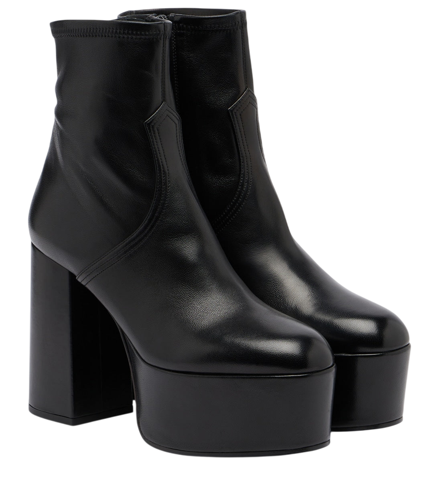 Valentino Garavani Fawcette leather platform ankle boots