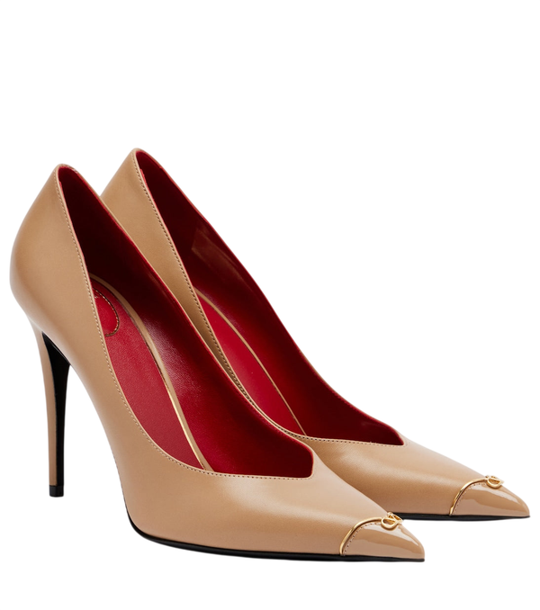 Zapatos de salón Valentino Garavani Heartip VLogo en piel
