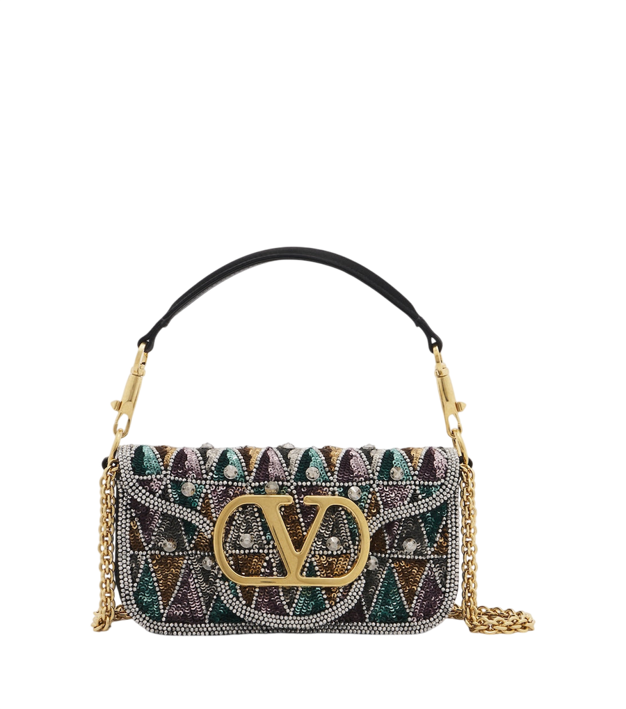 Valentino Garavani Loco Small embellished shoulder bag