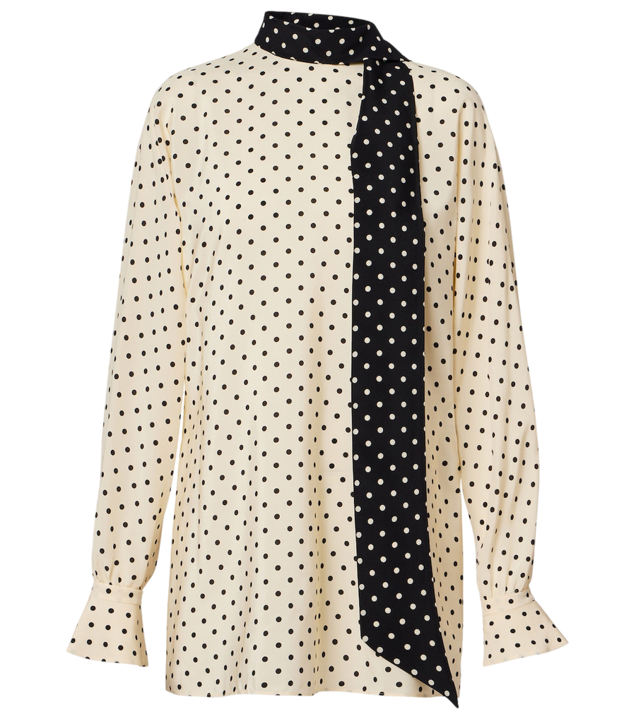 Valentino Garavani Blusa Plusdepois in crepe de chine di seta