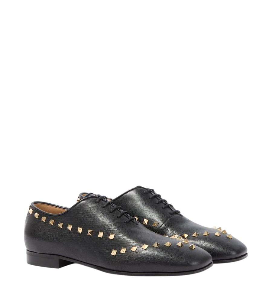Valentino Garavani Rockstud leather Oxford shoes