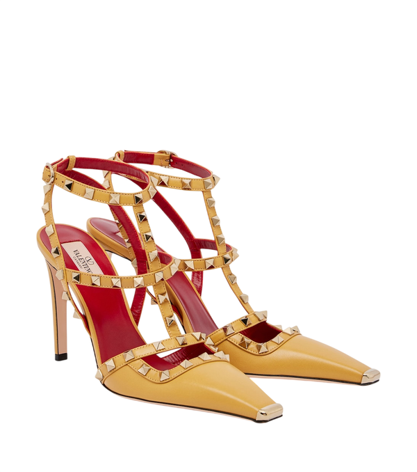 Zapatos de salón destalonados Rockstud de piel de Valentino Garavani