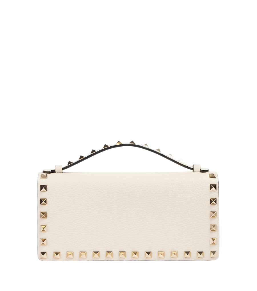 Valentino Garavani Rockstud leather wallet on chain