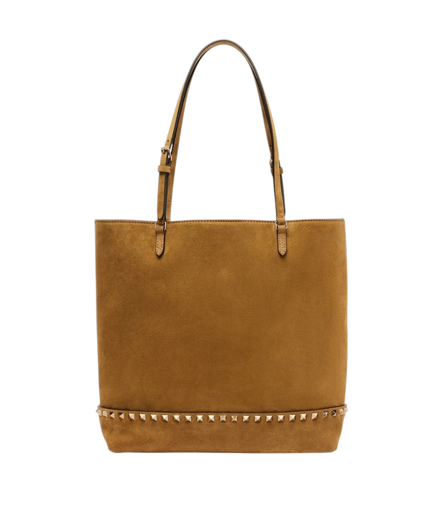 Valentino Garavani Rockstud Medium suede tote bag