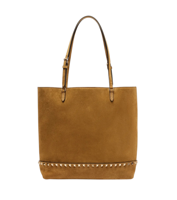 Valentino Garavani Rockstud Medium suede tote bag