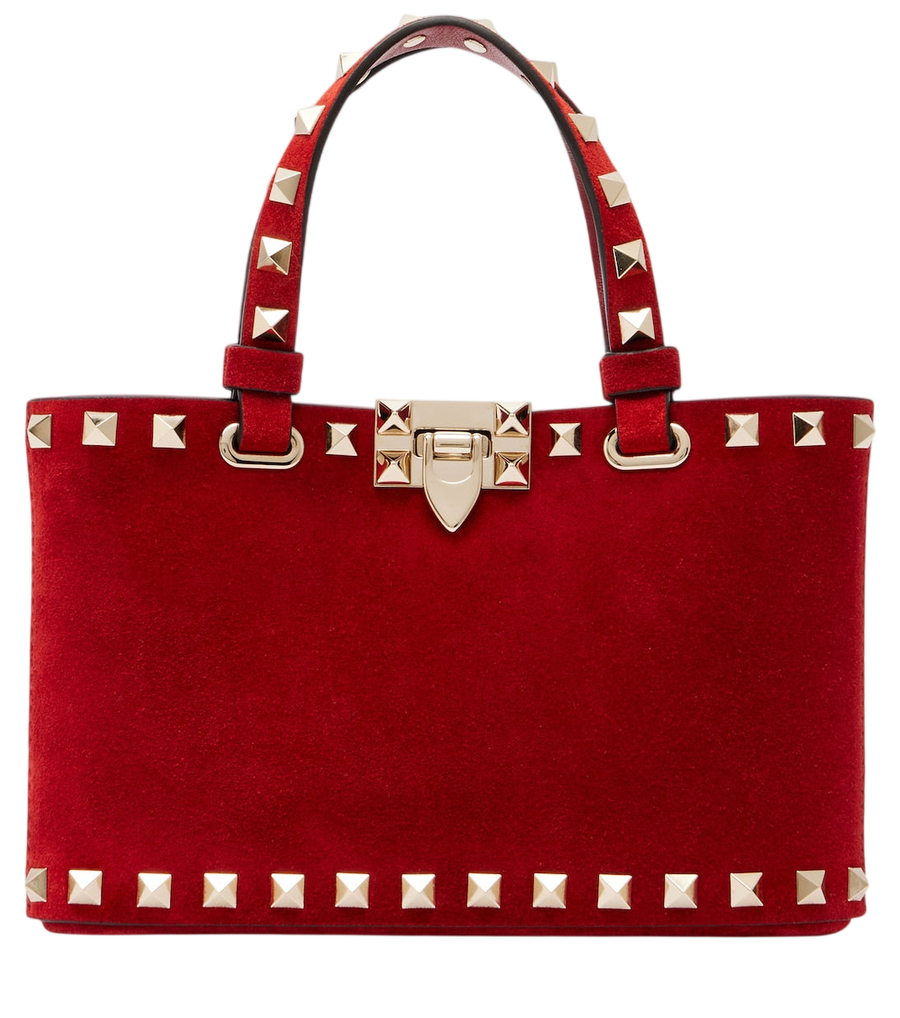 Petit sac à main Valentino Garavani Rockstud en daim