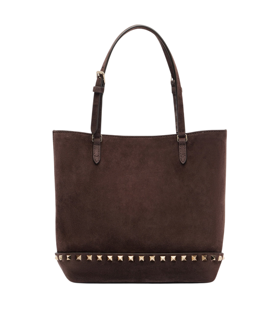 Bolso pequeño de mano Valentino Garavani Rockstud en ante