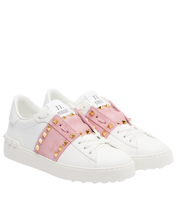 Valentino Garavani Rockstud Untitled leather sneakers