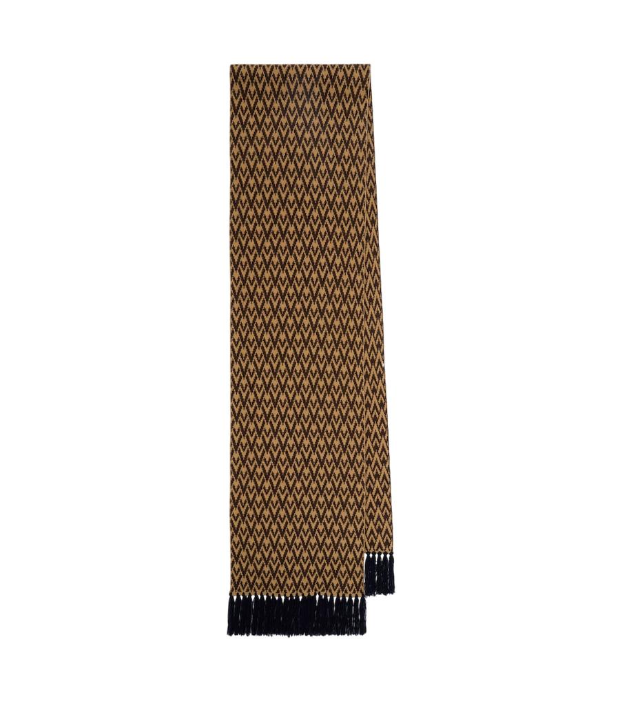 Valentino Garavani Toute La V virgin jacquard wool scarf