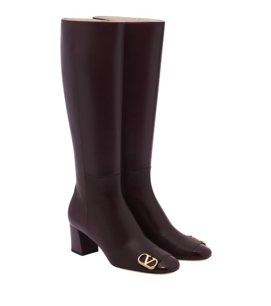 Valentino Garavani Veeside VLogo leather knee-high boots