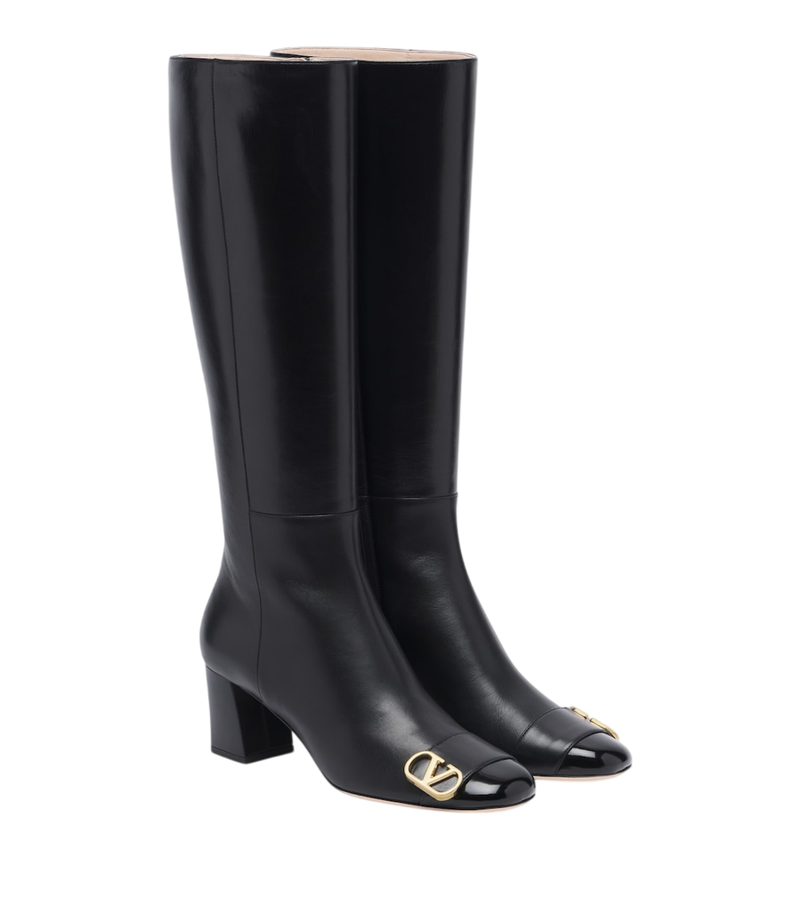 Valentino Garavani Veeside VLogo leather knee-high boots