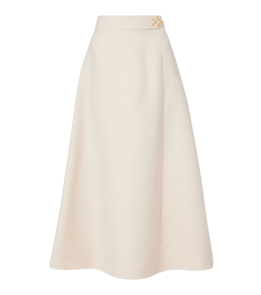 Valentino Garavani VGold Crepe Couture midi skirt