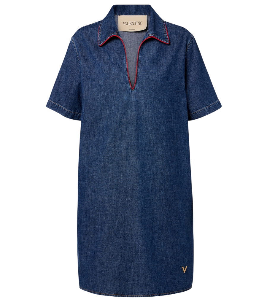 Valentino Garavani VGold denim midi dress